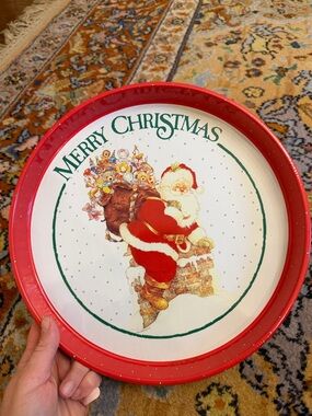Vintage Christmas Tray- Giordana 1992